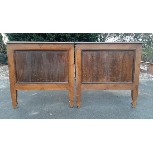 2x Starožitná Dřevěná Postel Vintage RETRO