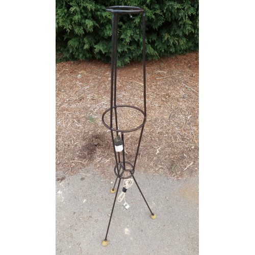 Podlahová lampa RAKETA, kovový rám, retro, vintage