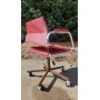Židle kancelářská, otočná, retro, industriální