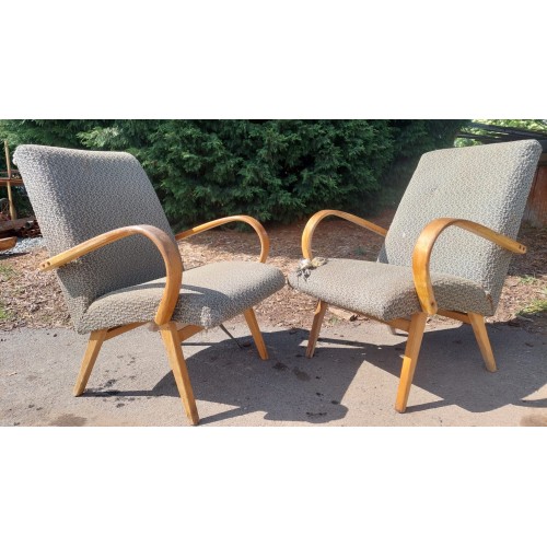 2x Křesla, křesílka TON, Thonet, retro, vintage