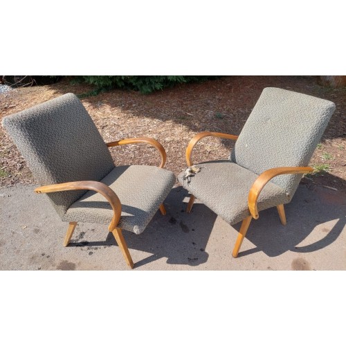 2x Křesla, křesílka TON, Thonet, retro, vintage