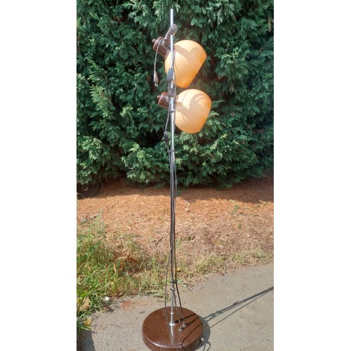 Lampa podlahová, dvoubodová, 70.-80. léta, retro, socialismus