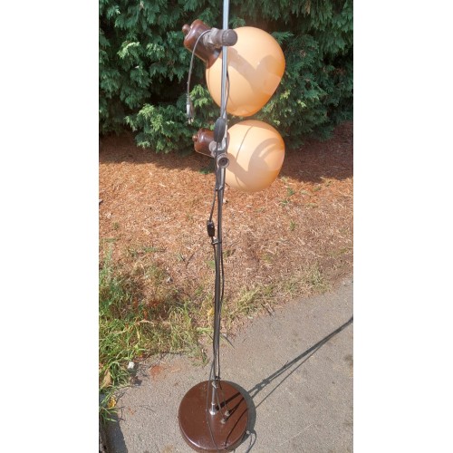 Lampa podlahová, dvoubodová, 70.-80. léta, retro, socialismus