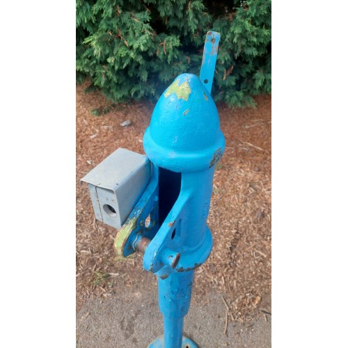Pumpa zahradní, páková, kovová, retro, industriální
