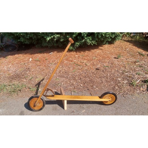 Koloběžka dřevěná, dětská, retro, vintage
