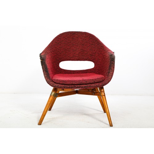 (140) Křeslo skořepina Navrátil, socialismus,retro, vintage, 70.-léta