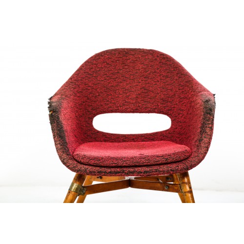 (140) Křeslo skořepina Navrátil, socialismus,retro, vintage, 70.-léta
