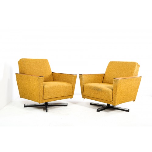 (219)2x Křeslo otáčecí, retro, vintage,socialismus