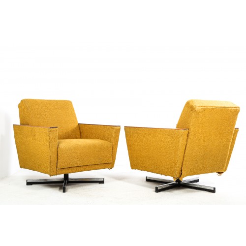 (219)2x Křeslo otáčecí, retro, vintage,socialismus