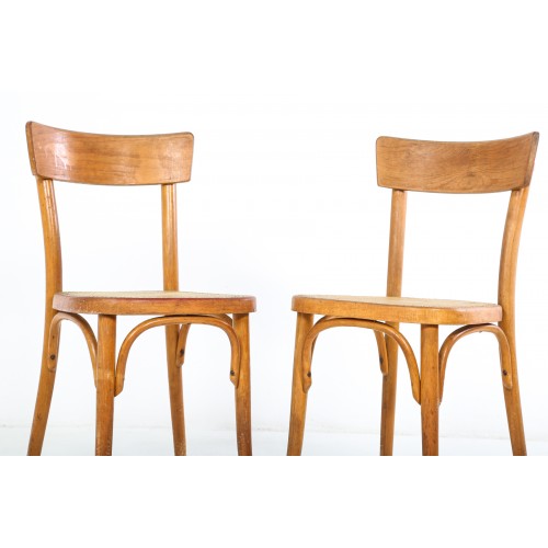 (57)2x Židle TON s výpletem, Thonet, socialismus