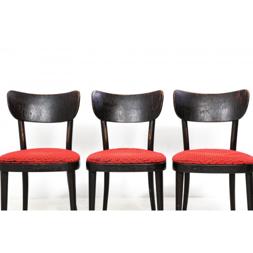 (186)3x Židle TON, Thonet, retro, vintage,70. léta