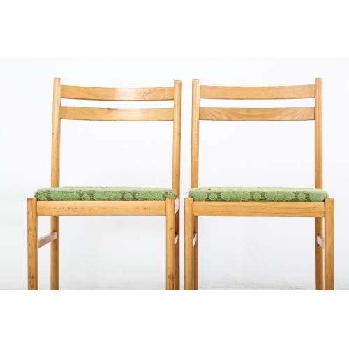 (147) 2x Židle jídelní, kuchyňské, retro, 60. léta