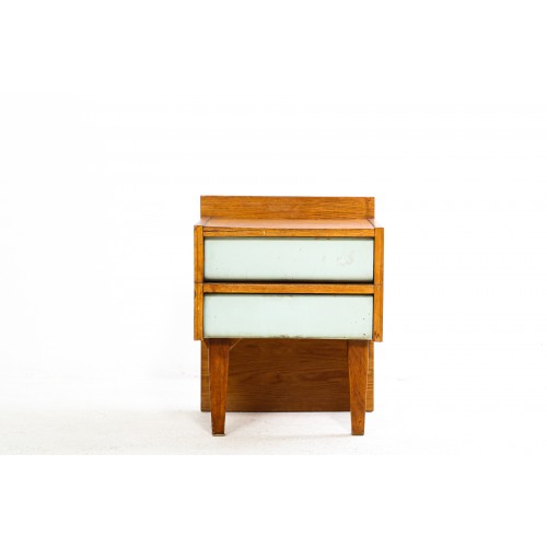 (384)Komoda, noční stolek, skříňka, polička, retro
