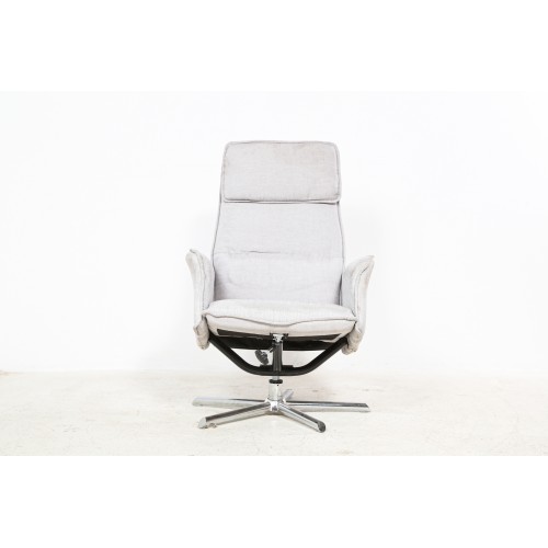 Křeslo designové, otočné, polohovací, retro