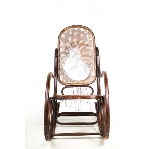Křeslo houpací TON, Thonet, retro, vintage