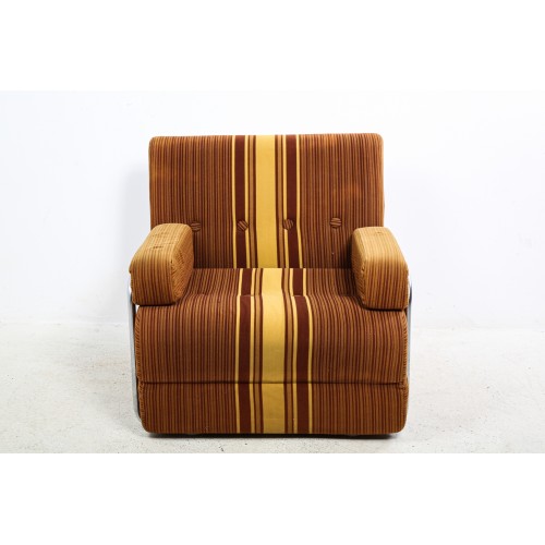 Křeslo designové, rozkládací, retro, TOP stav