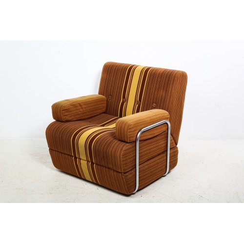 Křeslo designové, rozkládací, retro, TOP stav