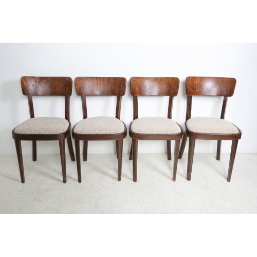 4x Židle THONET, TON, retro, 60. léta