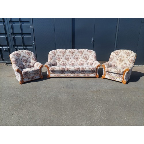 Sofa s křesílky, retro, zámecký styl, vintage