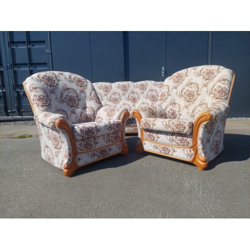 Sofa s křesílky, retro, zámecký styl, vintage