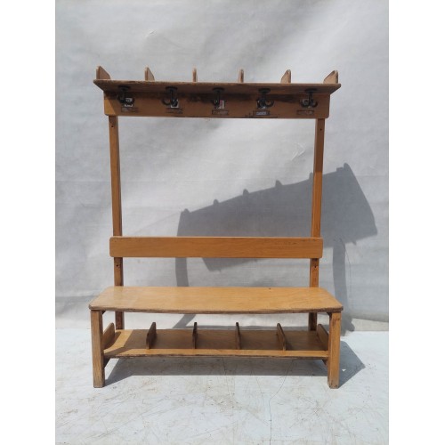 Věšák, botník, garderobe, stěna, vintage, retro