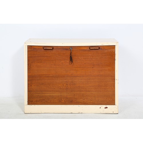 Komoda roletová, registračka, pořadač, retro