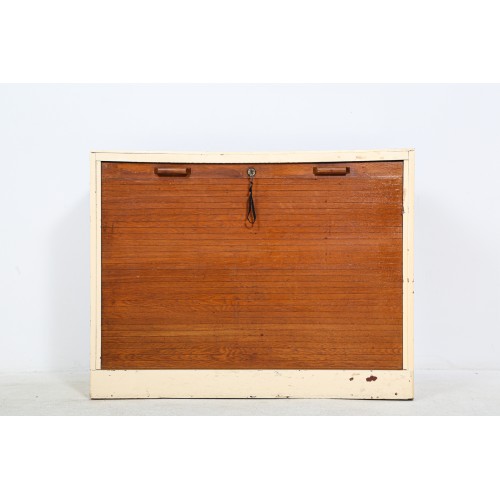 Komoda roletová, registračka, pořadač, retro